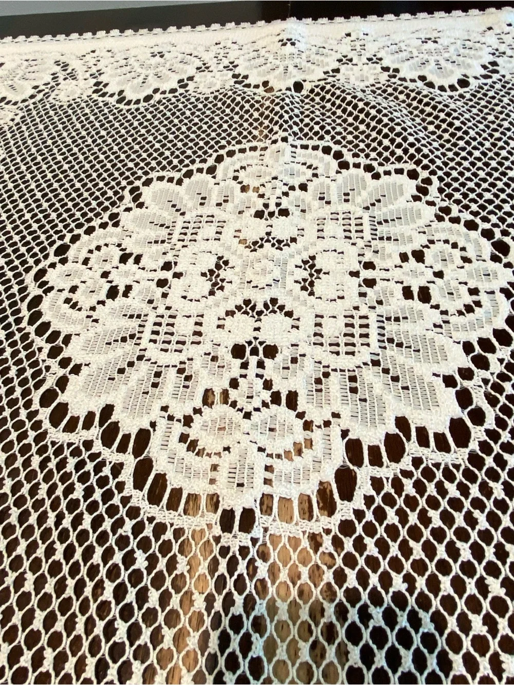 Vintage Lace Table Overlay